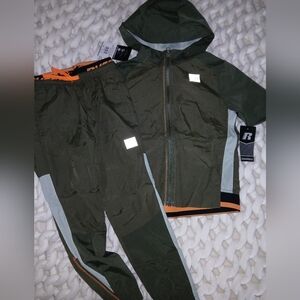 Russell Athletic Green and Orange Tracksuit